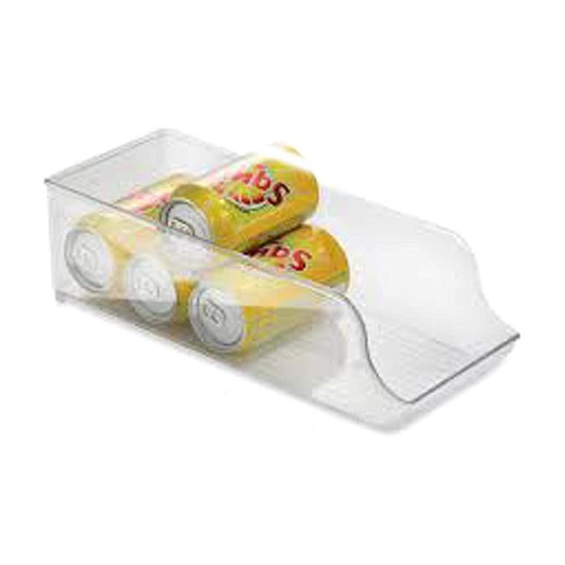 InterDesign Plastic Fridge Binz Soda Can Organizer, Clear