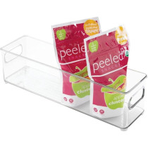 Idesign Plastic Refrigerator And Freezer Storage Bin, Bpa Free Organizer For Kitchen, Garage, Basement, Small, Clear