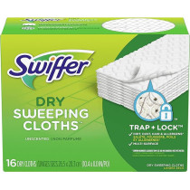 Swiffer Disposable Cloth Dry Sweeping Refills, 16 Count, White, Thomaswi