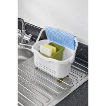 Addis Sink Caddy, White/Grass Green