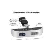 Digital Luggage Weighing Scale Silver/Black