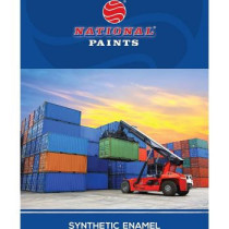 National Paint Oil Paint Synthetic Enamel 1Ltr, 375 Peach Melba