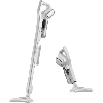 Deerma DX700 2-In-1 Handheld Vacuum Cleaner With Large Capacity Dust Box Low Noise Triple Filter Vertical Dust Collector 800ml, Multi-Function - White