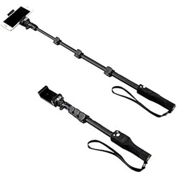 Yunteng Bluetooth Monopod Selfie Stick For Mobile Phones, Black