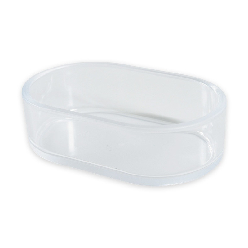 Zolux Bird Feeder Oval Shape Providing A Stable Feeding Environment, Transparent