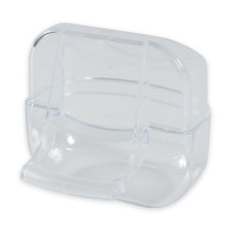 Zolux Bird Feeder With Perch, Small Size, Transparent