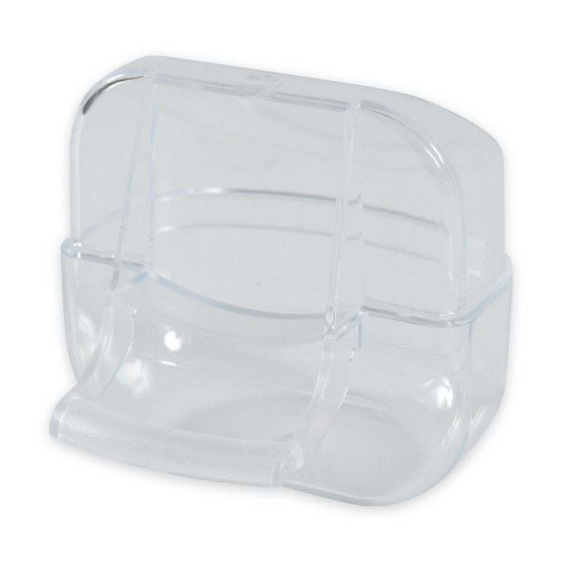 Zolux Bird Feeder With Perch, Small Size, Transparent