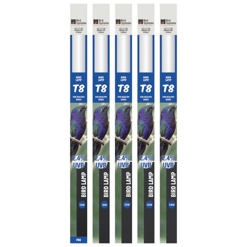 Bird Systems T8 For Healthy Birds 2.4 Percent UVB Bird Lamp, 36 Watts
