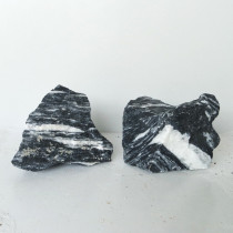 Sv Aquarium Deco Black And White Aurum Rock, Large, 23-28 cm