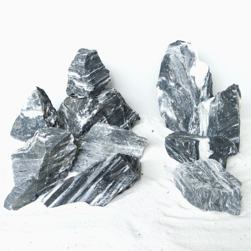 Sv Aquarium Deco Black And White Aurum Rock, Small, 12-18 cm