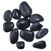 Dymax Aquarium Substrate Black Yuhua Stones, 3/5 cm, 4Kg