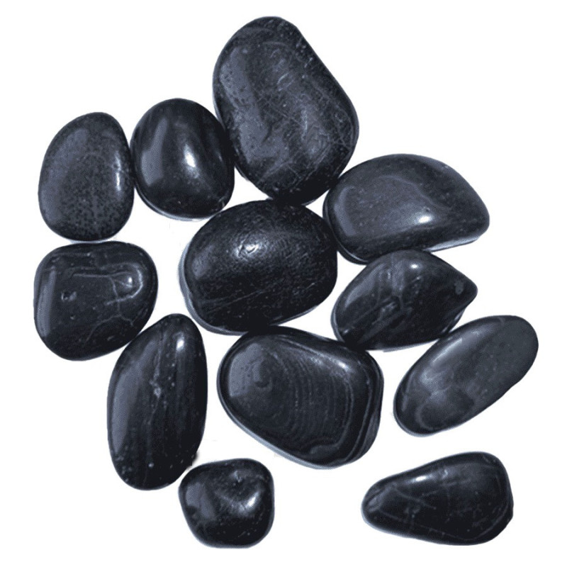 Dymax Aquarium Substrate Black Yuhua Stones, 3/5 cm, 4Kg