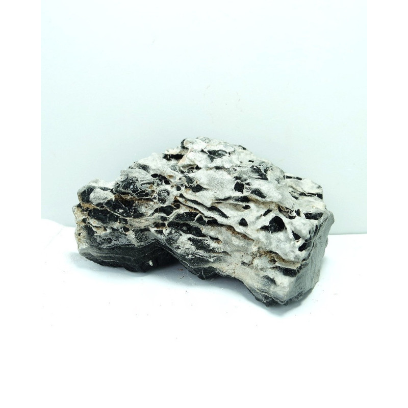Sv Aquarium Deco Black And White Multilayer-Thin Line Medium, 18-23 cm