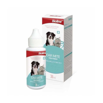 Bioline Ear Mite Treatment For Dogs And Cats, 30 Ml