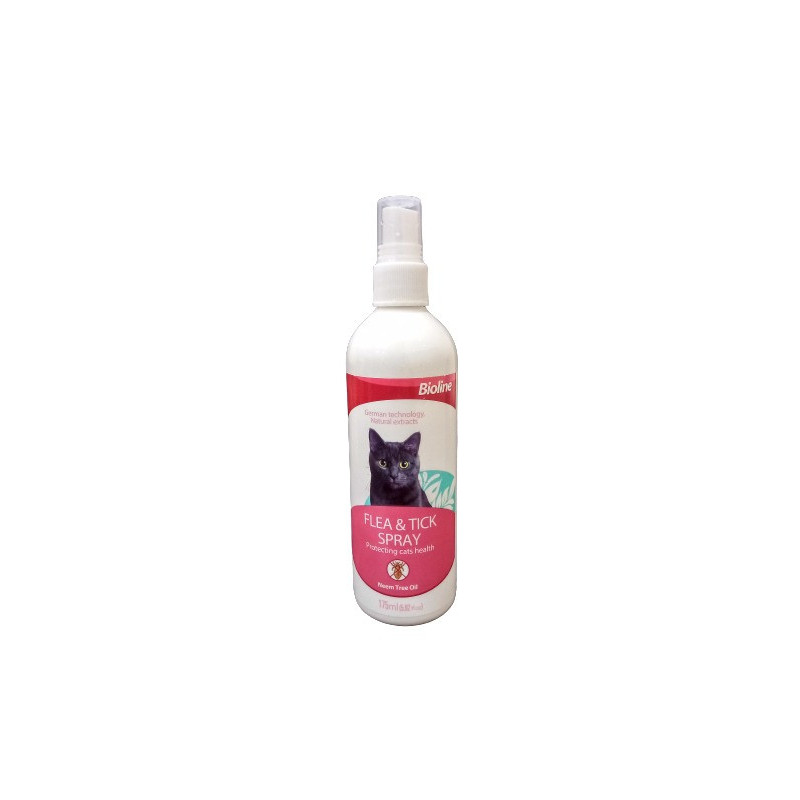 Bioline Flea And Tick Spray For Cat, 175 Ml Bottle