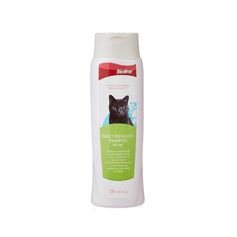 Bioline Insect Repellant Shampoo For Cats, 200 Ml