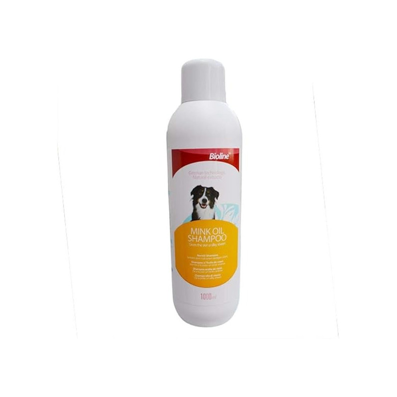 Bioline Mink Oil Premium Coat And Skin Treatment Dog Shampoo, 1000 Ml