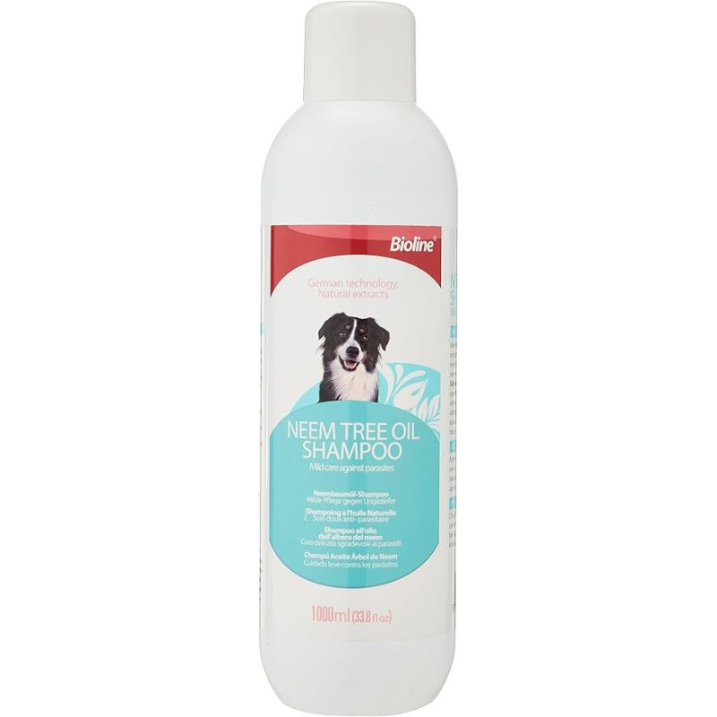 Bioline Neem Tree Oil Shampoo For Dog, 1000 Ml