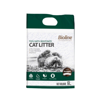 Bioline Tofu With Bentonite Cat Litter, 6 Litre