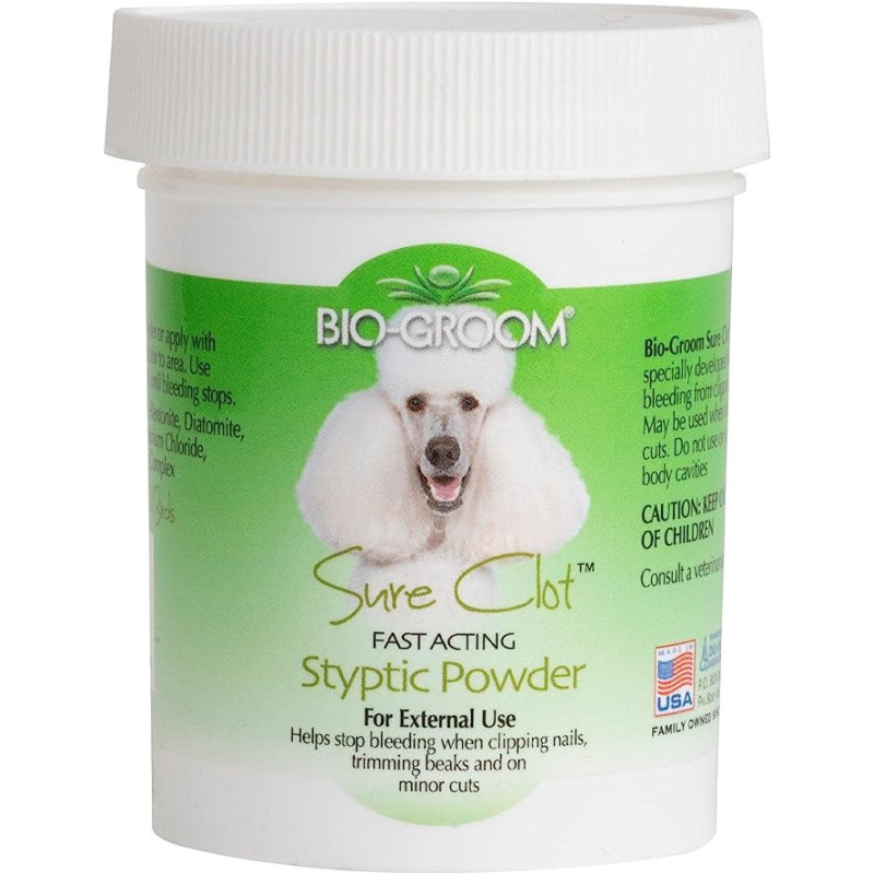 Bio-Groom Sure Clot Styptic Powder Quick Relief From Minor Injuries, 42.6 Ml