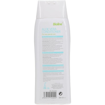 Bioline Aloe Vera Dog Conditioner Skin-Friendly Formula, White, 250Ml