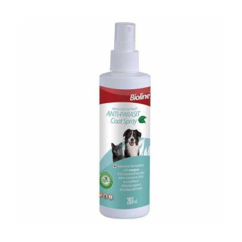 Bioline Anti-Flea And Tick Coat Spray For Pets, 207Ml