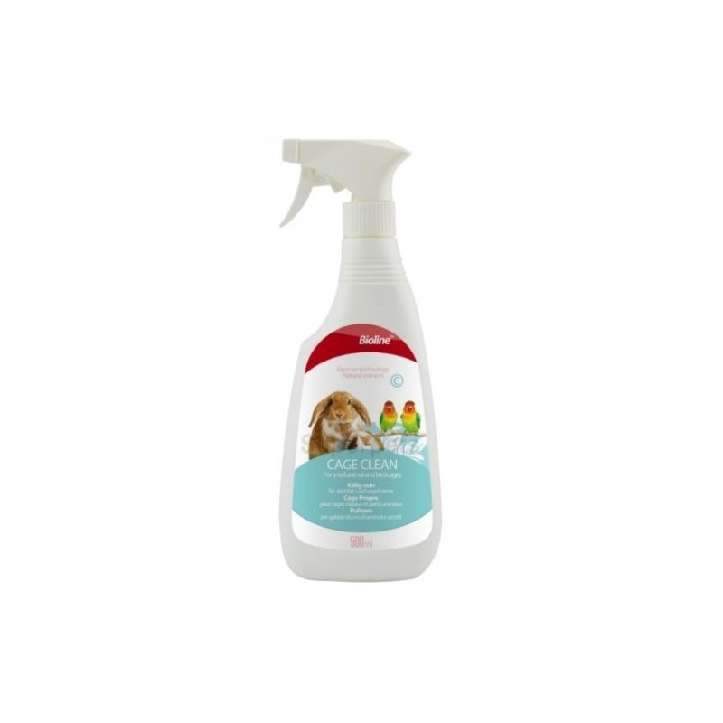 Bioline Cage Clean Spray For Small Animals Cages Like Bird, Hamster, Mice And Rabbit, 500Ml