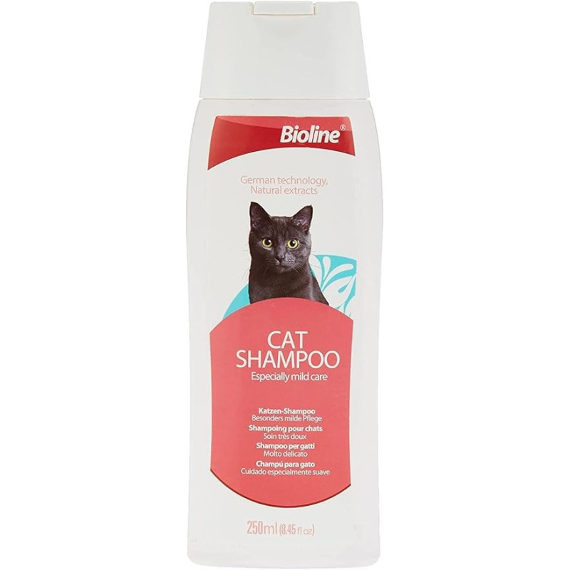 Bioline Cat Mild High-Quality Shampoo Made For Cats, 250 Ml