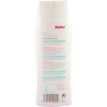 Bioline Cat Mild High-Quality Shampoo Made For Cats, 250 Ml