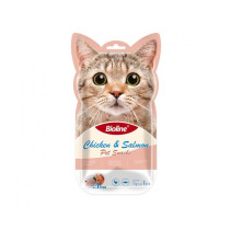 Bioline Cat Treats Chicken And Salmon, 5X15G