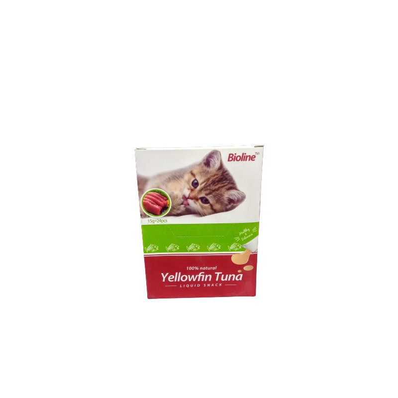 Bioline Cat Treats Yellowfin Tuna Flavor, 15G X 24Gm