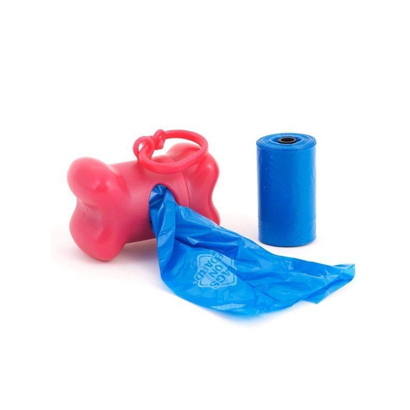 Bags On Board Dispenser Bone And Refill Bags, Blue, 30Pcs