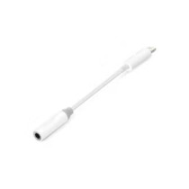 Lightning To 3.5 mm Female Aux Audio Adapter For Iphone 7, White