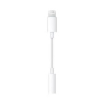 Lightning To 3.5 mm Female Aux Audio Adapter For Iphone 7, White