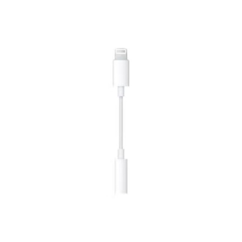 Lightning To 3.5 mm Female Aux Audio Adapter For Iphone 7, White