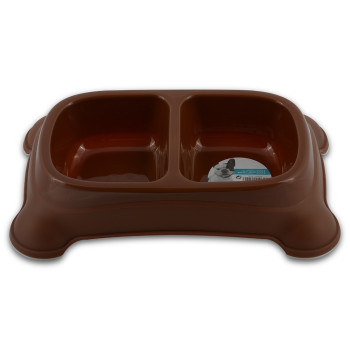 M-Pets Plastic Double Bowl...