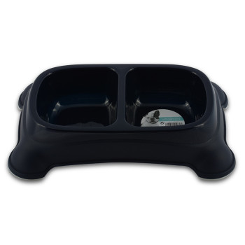 M-Pets Plastic Double Bowl...