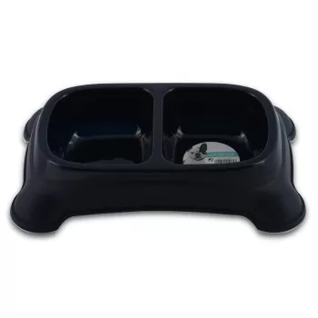 M-Pets Plastic Double Bowl...