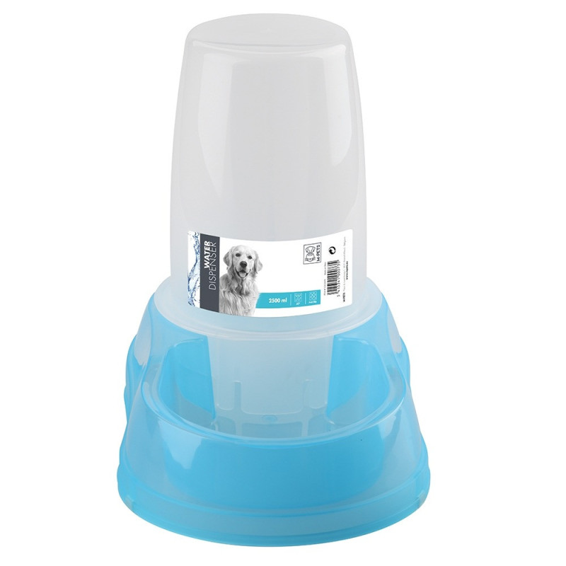 M-Pets Water Dispenser For Cat And Dog, 2500Ml (Blue)