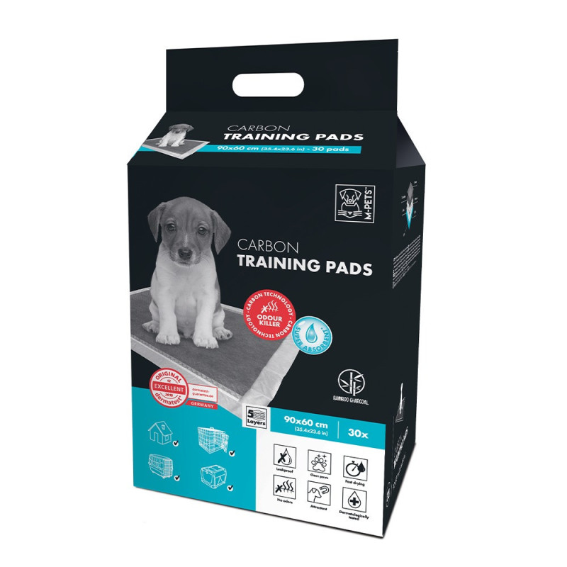 M-Pets Carbon Training Pads For Dog, 90 x 60Cm (30 Pack)