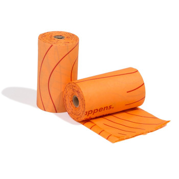 Zee.Dog Compostable Poop Bag Refill Box For Dogs, 4 Rolls (Orange)