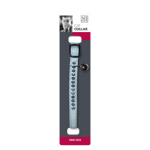 M-Pets Jewel Cat Collar With Bell One Size Fits All, Blue