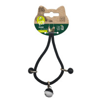 M-Pets Pixie Cat Eco Collar With Bell, Black (0.6 cm x 30 cm)