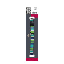 M-Pets Stripes Cat Collar With Bell One Size Fits All