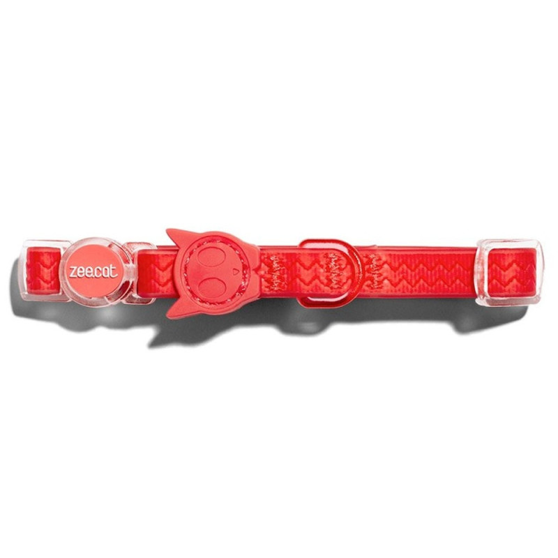 Zee.Cat Neopro Coral Cat Collar Adjustable Fit, Orange