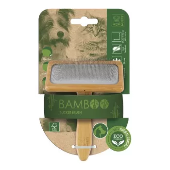 M-Pets Bamboo Slicker Brush...