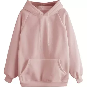 Long Sleeves Hoodie Pink...