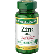 Nature's Bounty Zinc Dietary Supplement, Immune Support And Antioxidant 50mg (60 Capsules)