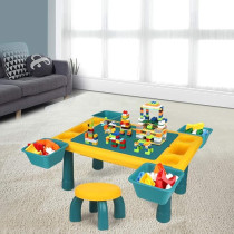 Little Story Blocks 4 In 1 Activity Table With Stool - Green