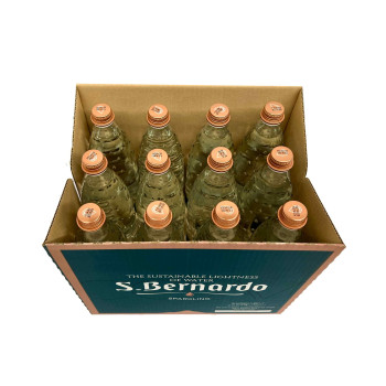 S.Bernardo Carbonated Natural Mineral Glass bottle 750mL x12